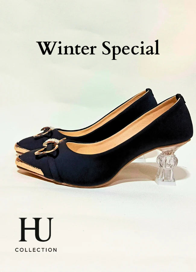Chic Metallic Bow Pointed Pumps - Winter Special