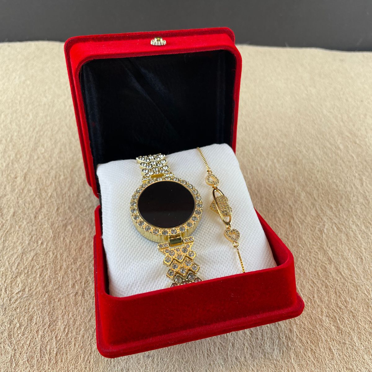 Crystal Watch and Bracelet Set