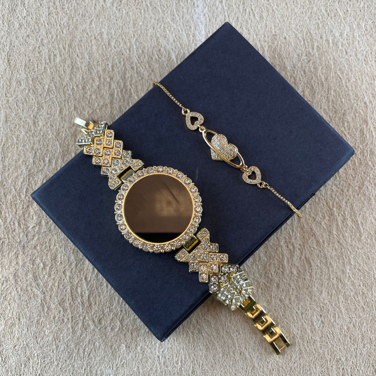 Crystal Watch and Bracelet Set