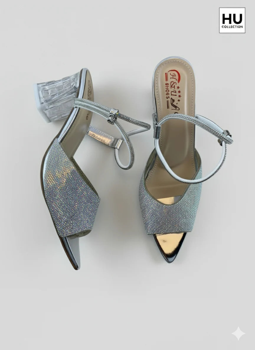 HU Crystal Aura Heels
