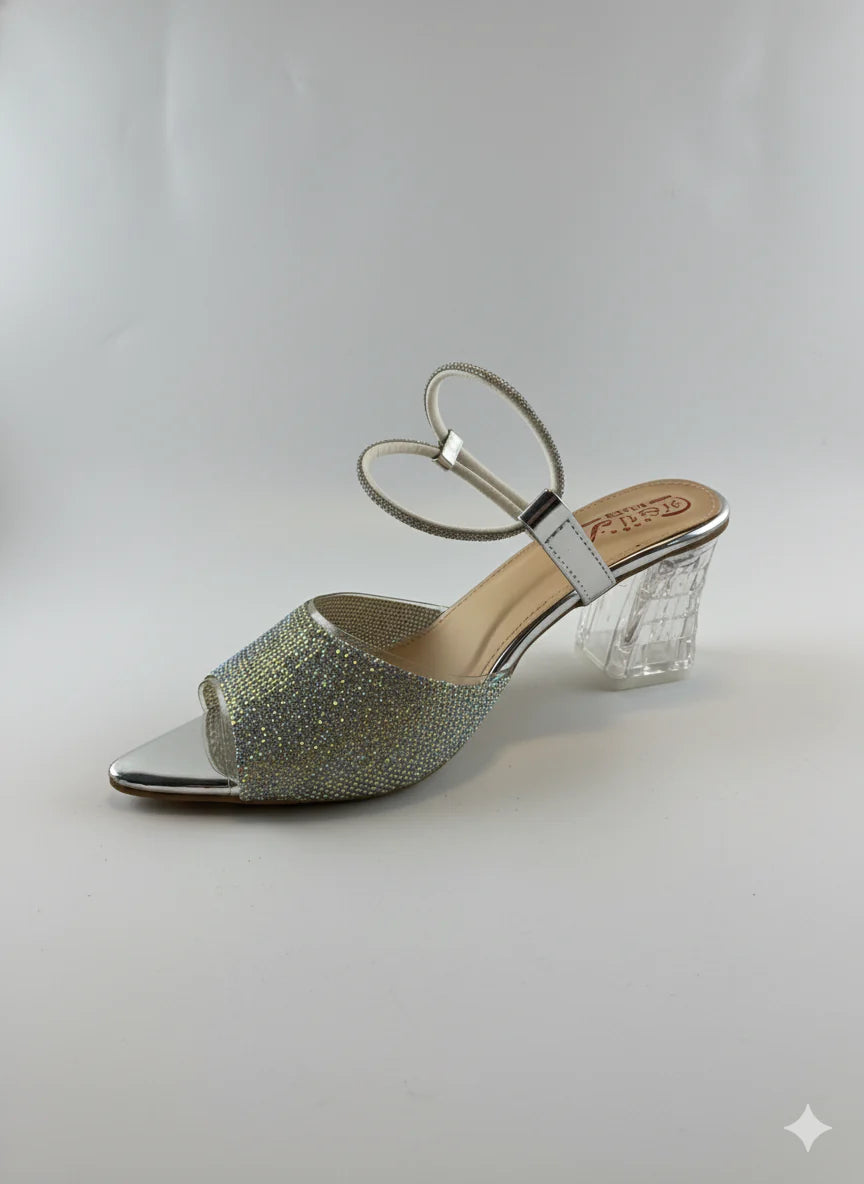 HU Crystal Aura Heels