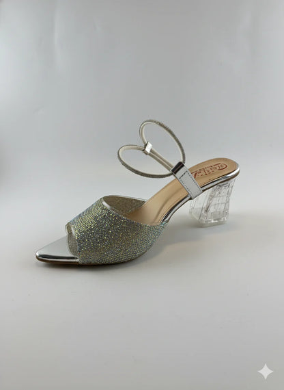 HU Crystal Aura Heels