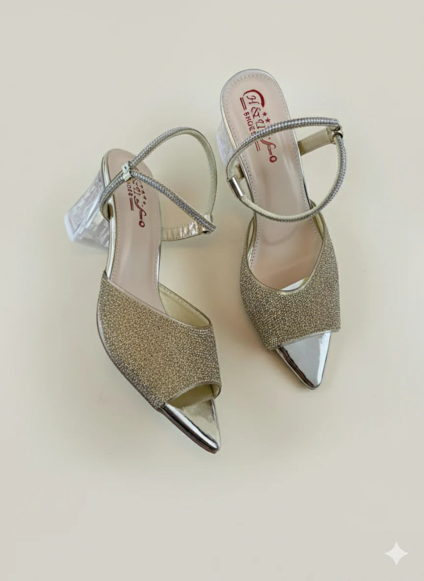 HU Crystal Aura Heels