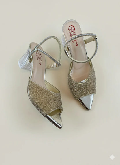 HU Crystal Aura Heels