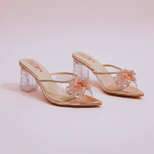 HU Crystal Bloom Heels