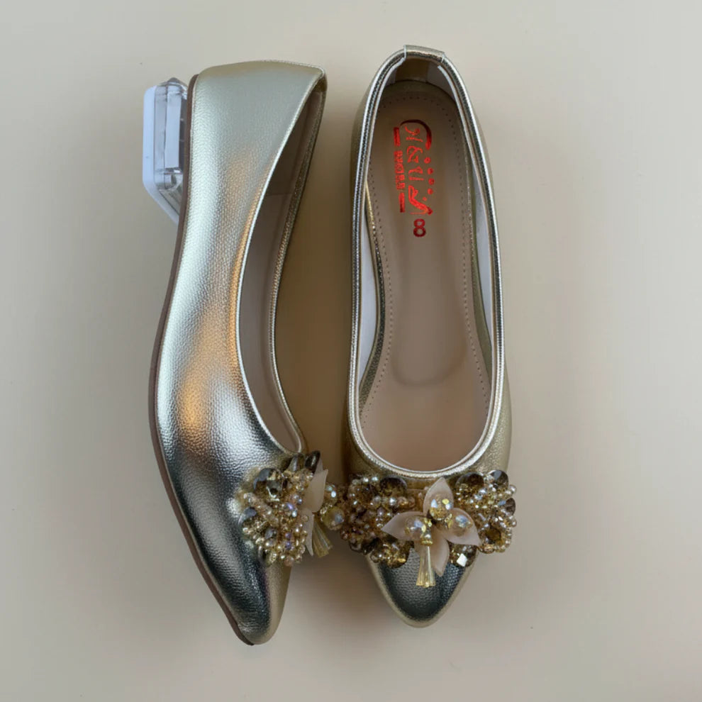 HU Beaded Flat Shoes - Winter Special