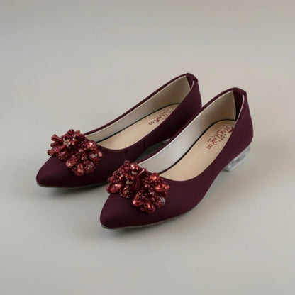 HU Beaded Flat Shoes - Winter Special